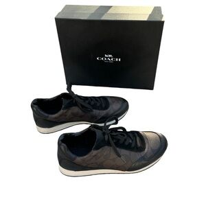 Coach Rebecca  Women's‎ Brown Leather Sneaker Shoes Size 7.5 M